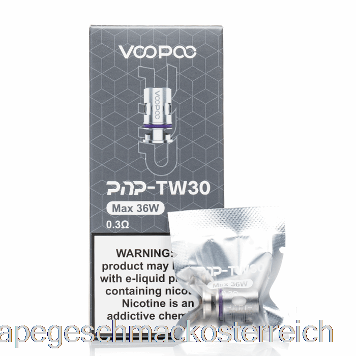 Voopoo PNP-Ersatzspulen 0,30 Ohm PNP-TW30-Mesh-Spulen Vape-Geschmack